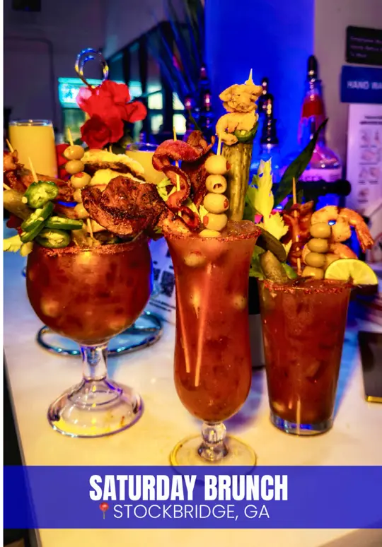 Swigzz Restaurant & Lounge in Stockbridge showing review, visit, brunch, food, drinks, video by hungryhomegirl on TikTok