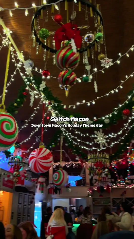 Switch Macon in Macon showing holiday bar, christmas theme, video by keelielois on TikTok