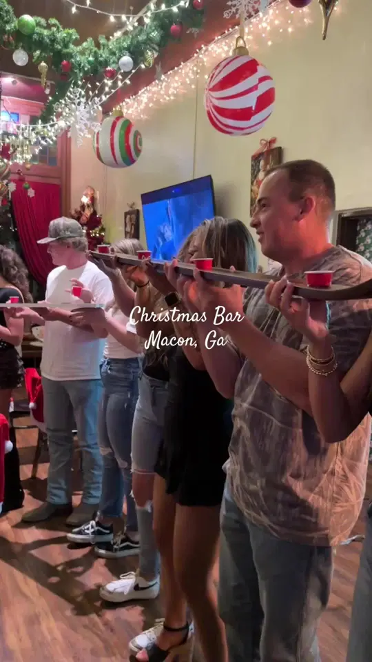 Switch Macon in Macon showing cocktail, seasonal pop-in themed cocktails, video by dinnerwithericadanielle on TikTok