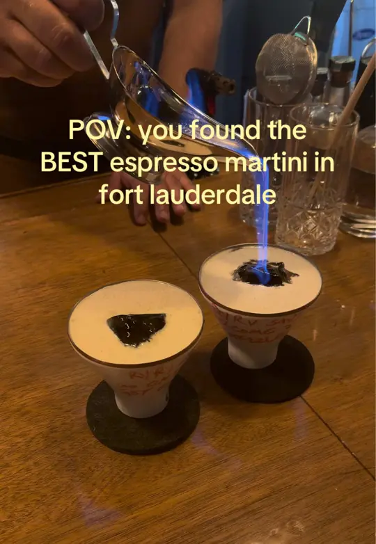  in Florida showing cocktail, espresso martini, video by marelyandreaa on TikTok