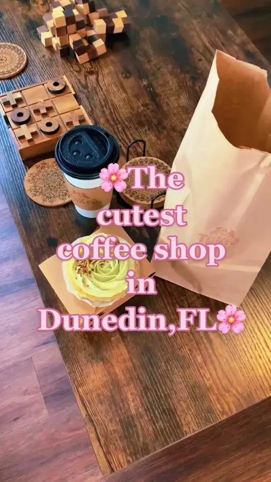 Tükrō Coffee Shop in Dunedin showing coffee shop, atmosphere, visit, video by cowgirrlsav on TikTok