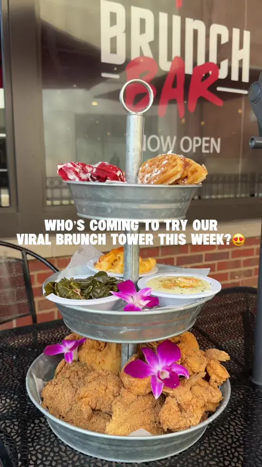 T's Brunch Bar in Atlanta showing brunch, food, video by tsbrunchbar on TikTok