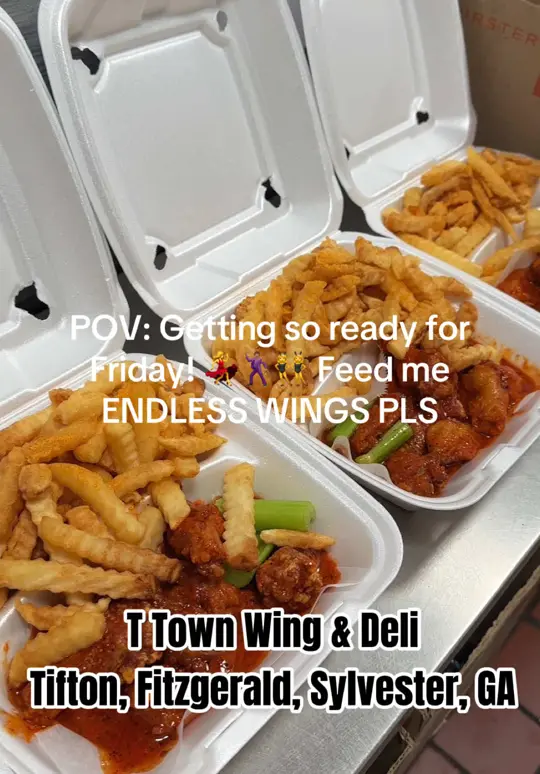 T TOWN WING & DELI - SYLVESTER, GA in Sylvester showing visit, atmosphere, video by ttownwingsdeli on TikTok