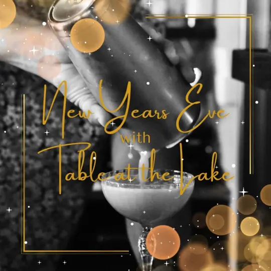 Table at the Lake in Greensboro showing event, new year's eve dinner, live jazz, video by Lake Oconee Life on Facebook