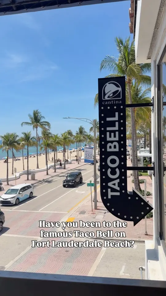 Taco Bell in Fort Myers Beach showing review, visit, atmosphere, video by Fort Lauderdale Downtown on Facebook