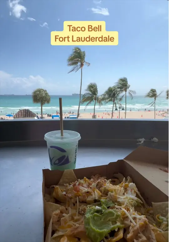 Taco Bell in Fort Myers Beach showing food, taco, video by michellesdailydish on TikTok