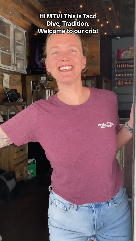 Taco Dive in Fort Pierce showing restaurant visit, tacos, video by tacodivetok on TikTok