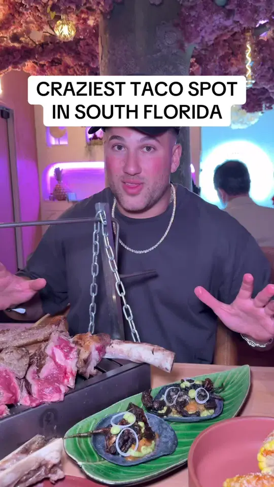 Tacos del Cartel in West Palm Beach showing visit, tacos, video by mikeiseating on TikTok
