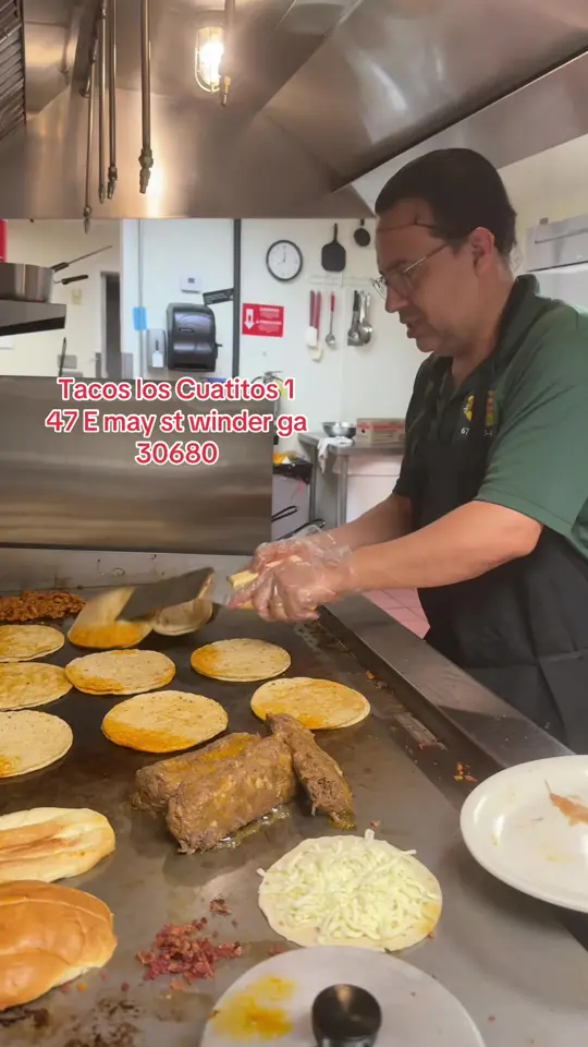 Tacos los Cuatitos 1 in Winder showing tacos, video by tacosloscuatitos1 on TikTok