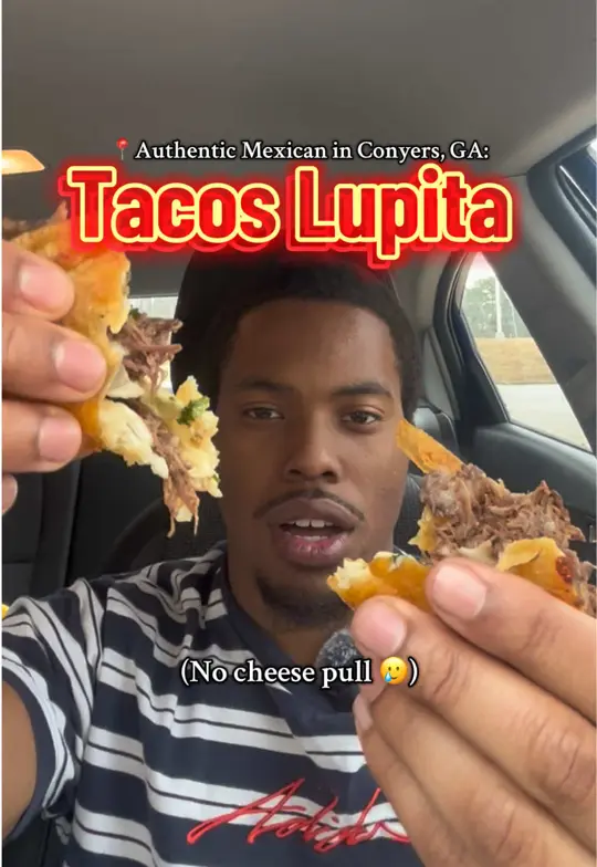 Tacos Lupita in Conyers showing food review, tacos, video by therealgagrubs on TikTok