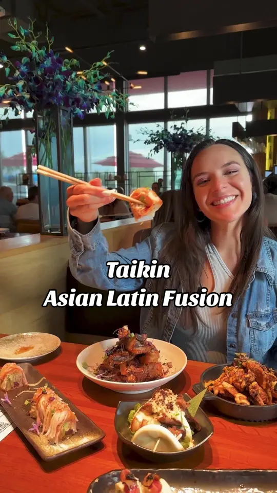Taikin Sushi Asian Cuisine in Doral showing sushi, ceviche, noodles, hot dishes, raw bar, ribs, video by alexandra_martin91 on TikTok