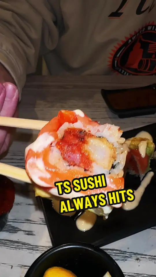 TakoSushi in Augusta showing review, sushi, video by calebpphillips on TikTok