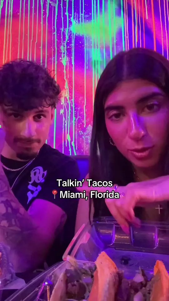 Talkin' Tacos Brickell in Miami showing food review, tacos, video by annabellesaco on TikTok