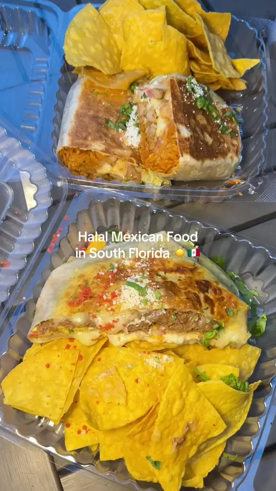 Talkin' Tacos Coral Springs in Coral Springs showing halal mexican food, birria tacos, burritos, sides, video by halalbitesfl on TikTok