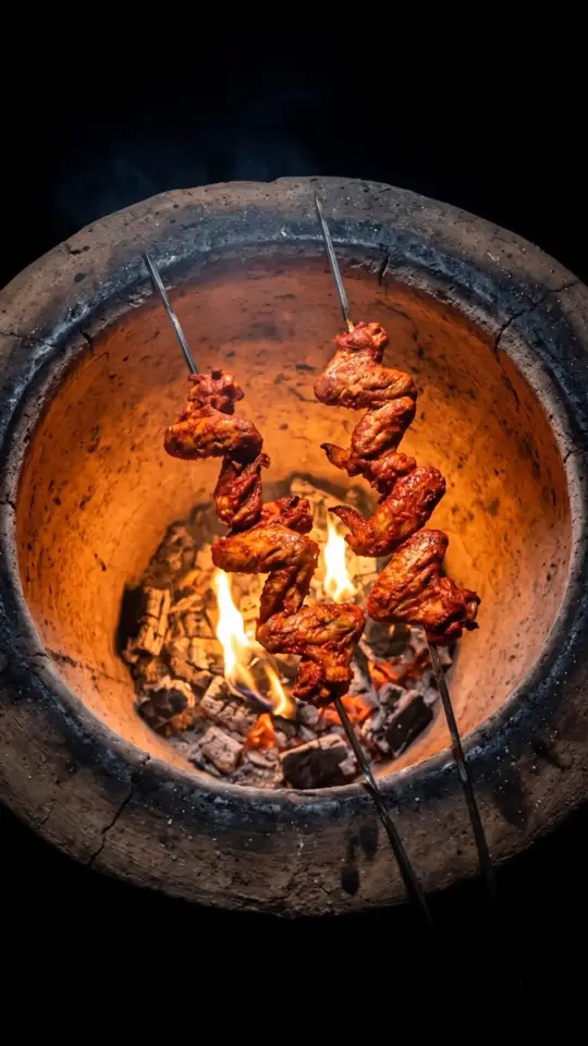 Tandoor Indian Cuisine in Brandon showing restaurant, tandoor chicken, marinade, video by Tandoor Indian Cuisine on Facebook