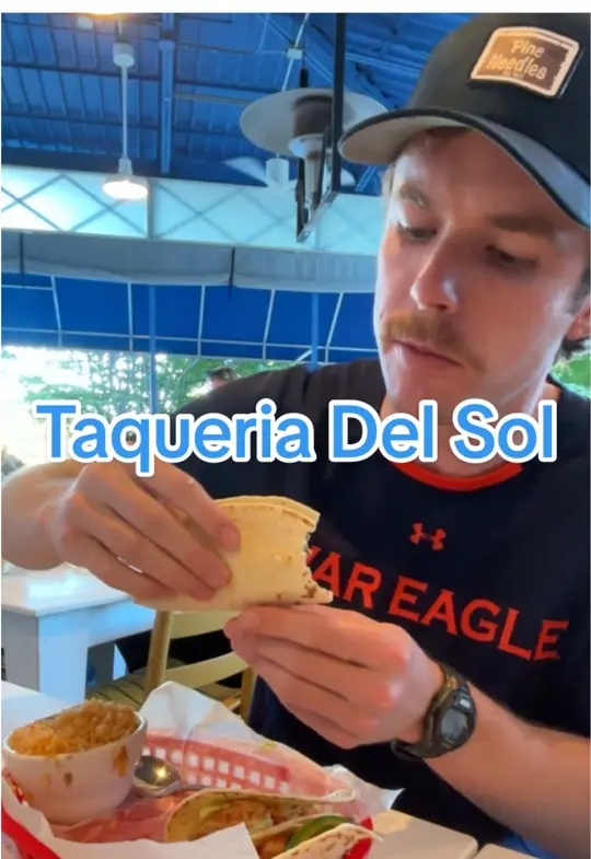 Taqueria del Sol in Chamblee showing food review, tacos, video by dirtycoggins on TikTok