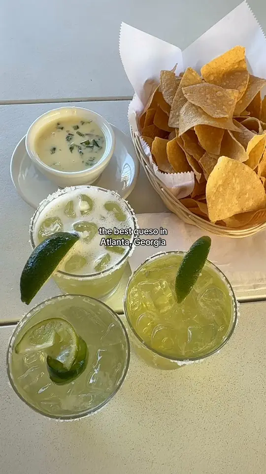 Taqueria del Sol in Decatur showing queso, video by Travel Eats on Facebook