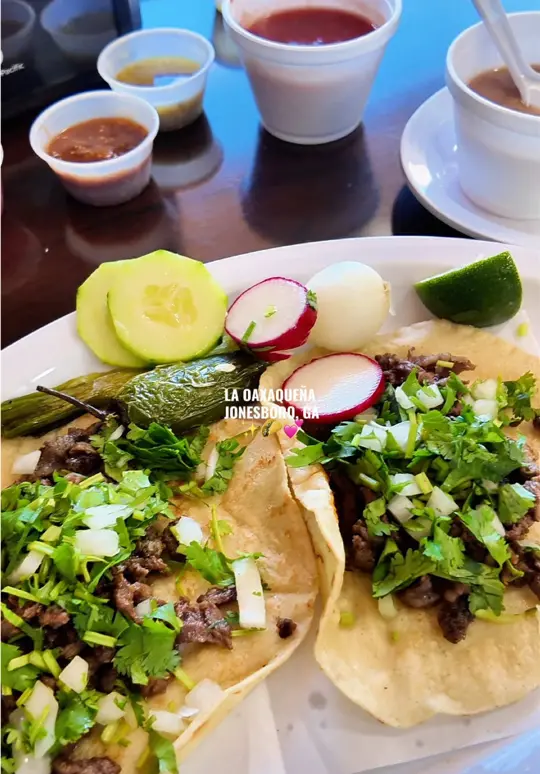 Taquerí­a La Oaxaqueña in Jonesboro showing review, visit, video by raibroadnax on TikTok
