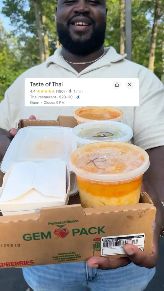 Taste of Thai in Gulf Breeze showing restaurant, thai food, video by Mo's Tasting on YouTube