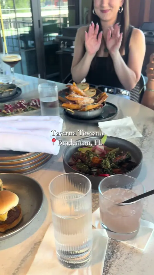 Taverna Toscana in Bradenton showing review, happy hour, video by popsaguado on TikTok