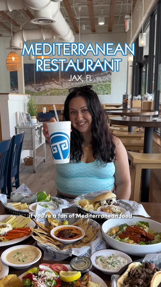 Taziki's Mediterranean Cafe - Jacksonville - Beach Blvd in Jacksonville showing review, restaurant visit, food quality, fresh ingredients, feta cheese, video by sociall.feeds on TikTok