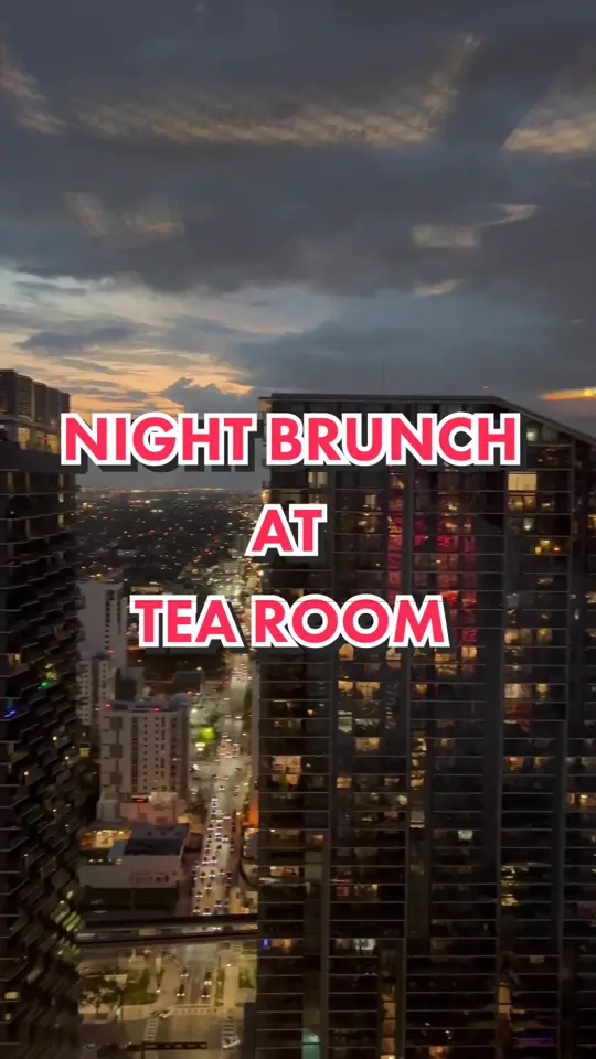 Tea Room Miami in Miami showing review, visit, video by mr.eats305 on TikTok