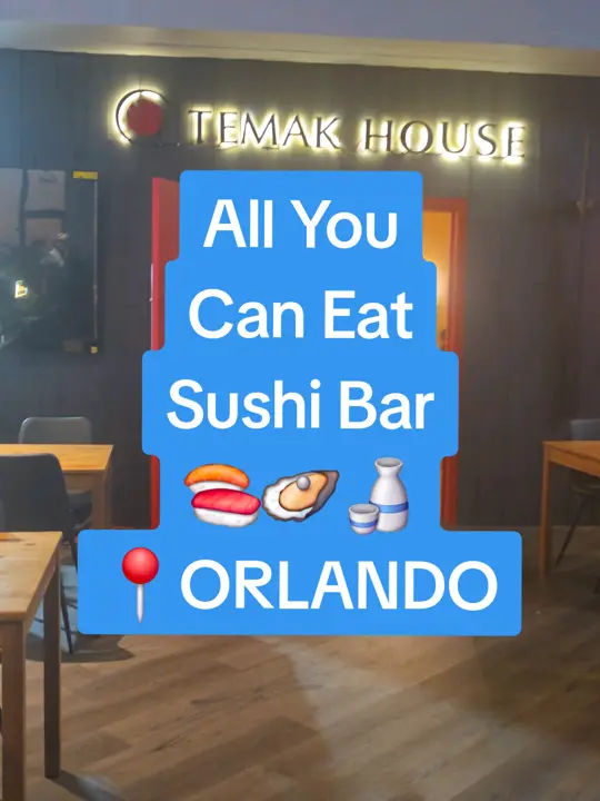 Temak House Orlando in Orlando showing review, sushi, salmon hand roll, video by melissa.llado on TikTok