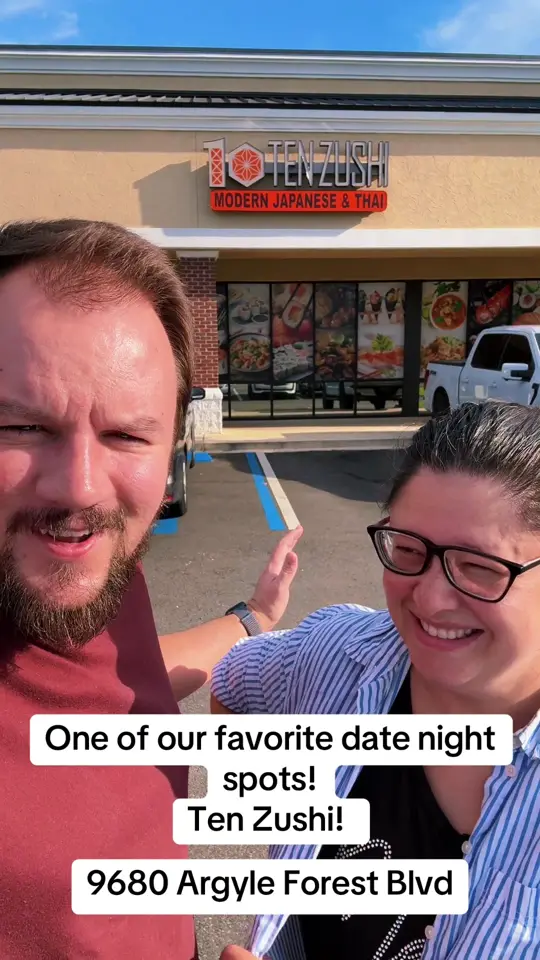 Ten Zushi Japanese & Thai in Jacksonville showing review, visit, video by jakeandalli5 on TikTok
