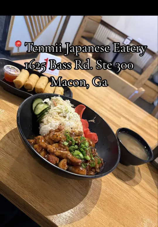Tenmii Japanese Eatery in Warner Robins showing restaurant visit, japanese food, video by egyptianqueenb7 on TikTok