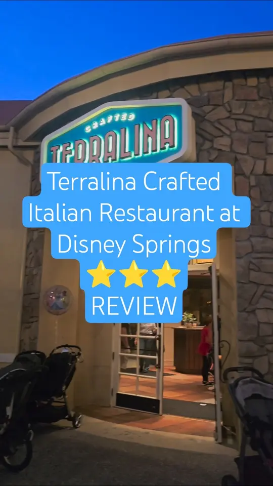 Terralina Crafted Italian in Orlando showing restaurant visit, review, video by Melissa 🏰 Family Travel on YouTube