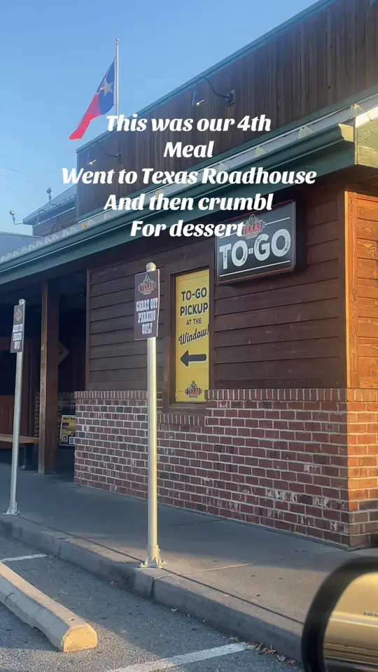 Texas Roadhouse in Buford showing dinner, dessert, video by cubanladygarderner42 on TikTok