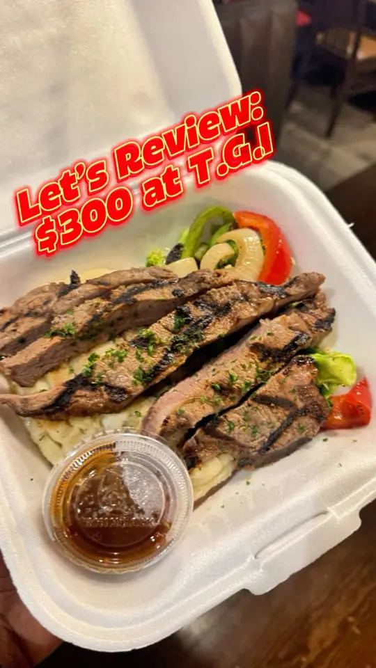 TGI Fridays in Morrow showing review, honest experience, value for money, video by jojo_thedontt on TikTok