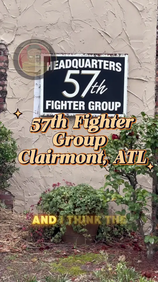 The 57th Fighter Group Restaurant in Atlanta showing review, brunch buffet, prime rib, biscuits and gravy, shrimp, video by jarrettisnotimpressed on TikTok