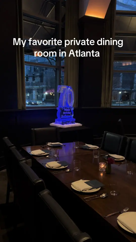The Americano Atlanta by Scott Conant in Atlanta showing private dining room, event hosting, video by olympsbazaar on TikTok