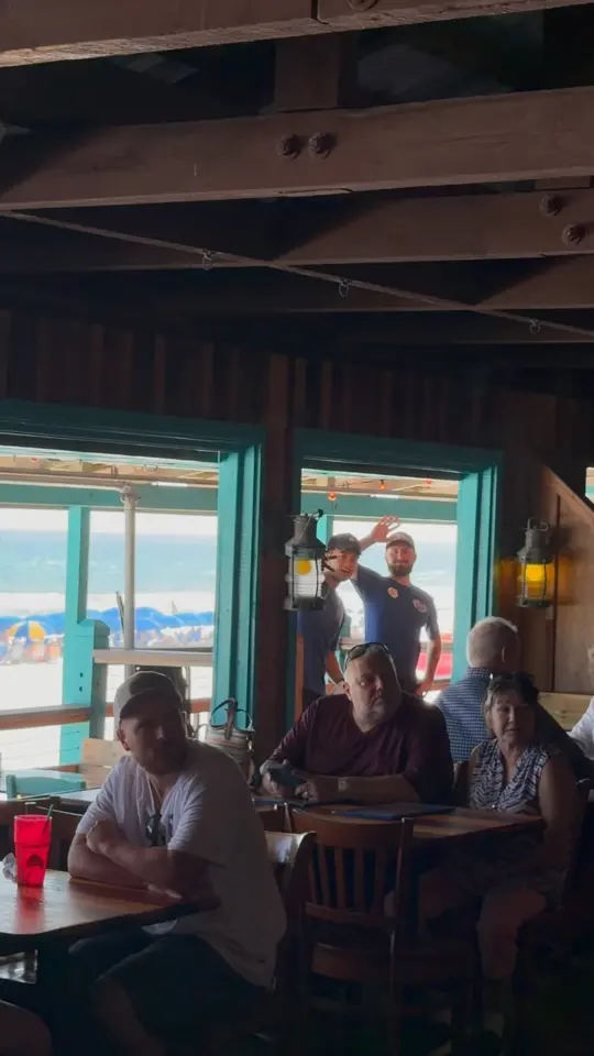 The Back Porch Seafood & Oyster House in Panama City Beach showing seafood, cocktails, atmosphere, video by The Back Porch in Destin, Florida on Facebook