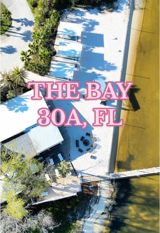 The Bay in 30A showing review, visit, seafood, blackened grouper, sushi, key lime pie, cocktails, live music, waterfront views, video by paytononvacation on TikTok
