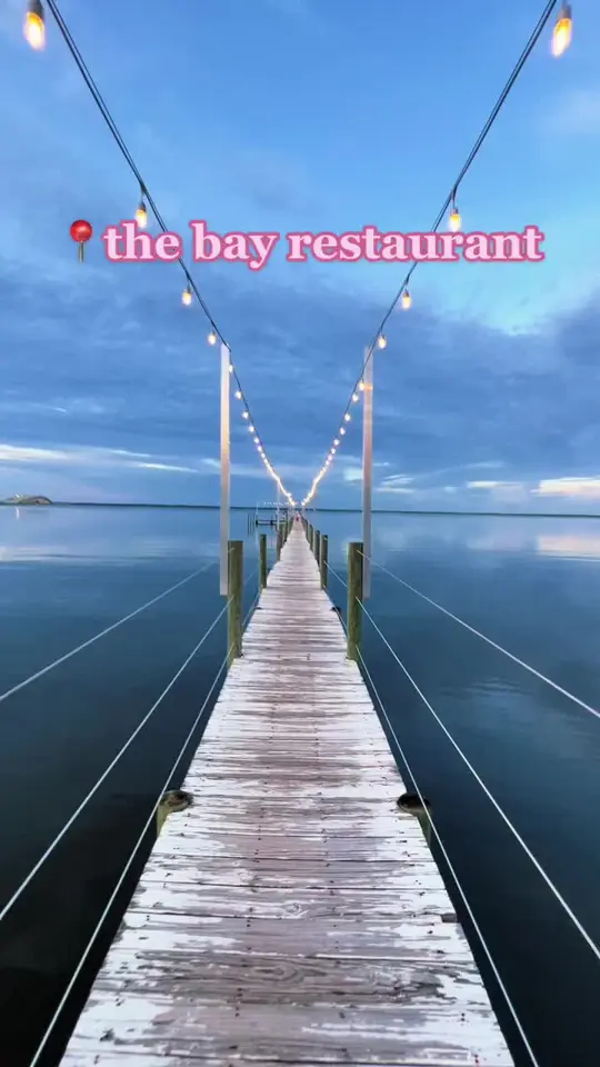 The Bay in 30A showing restaurant visit, dinner, video by haleykatherineee on TikTok