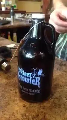 The Beer Growler in Brookhaven showing beer, growler, video by The Beer Growler Brookhaven on Facebook