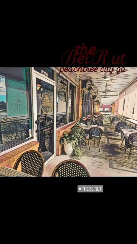 The BeiRut in Peachtree City showing lebanese dining, kabobs, video by Zolle Stone on Facebook