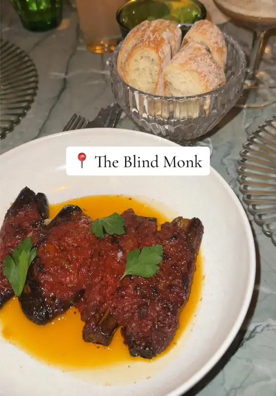 The Blind Monk in West Palm Beach showing dinner, bachelorette, girl trip, video by tableforbillie on TikTok