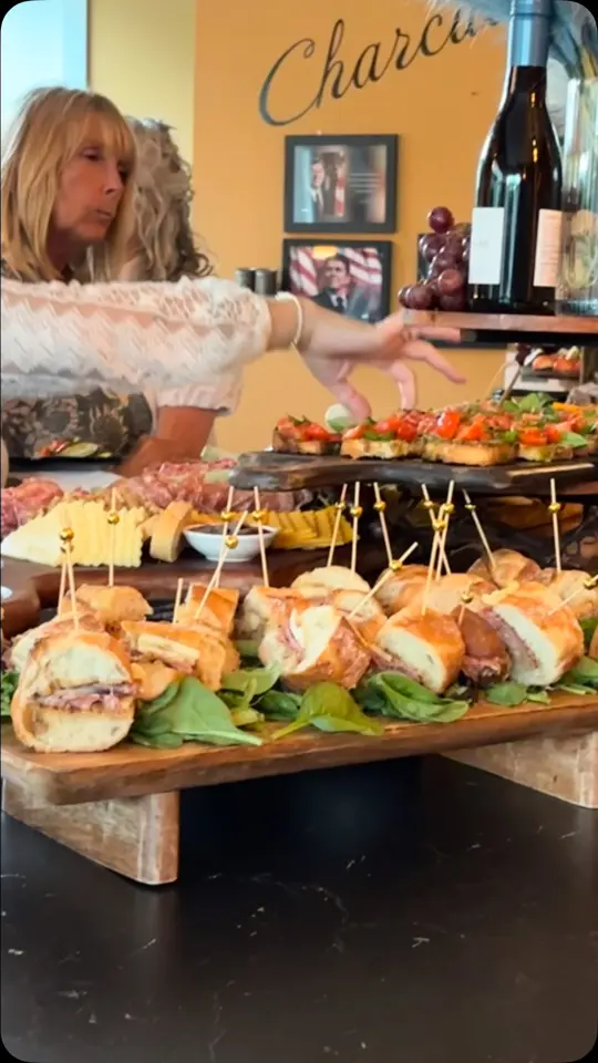 The Boardroom American Made Charcuterie in Naples showing networking event, wine, charcuterie, community gathering, philanthropy, video by The BoardRoom  American Made Charcuterie on Facebook
