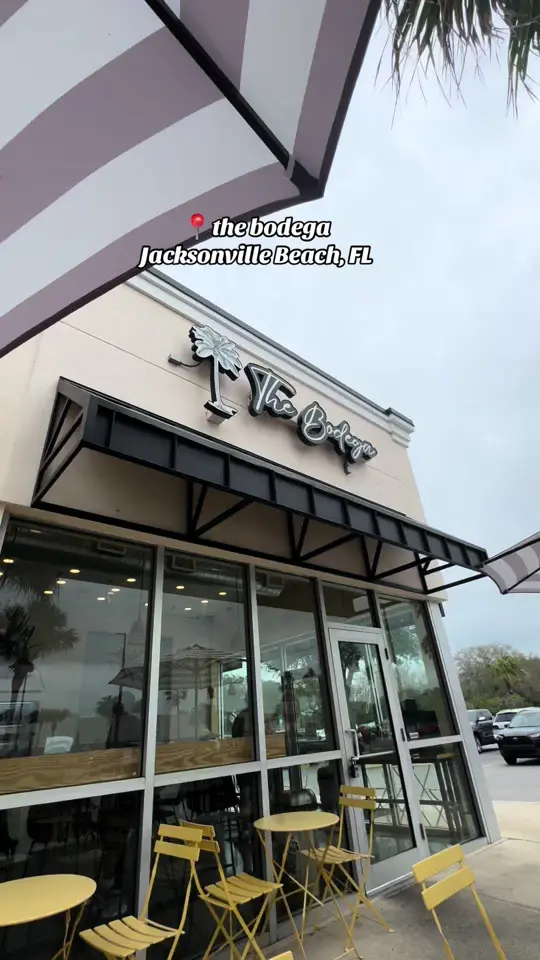 The Bodega - Jacksonville in Jacksonville Beach showing visit, review, club sandwich, coconut cream pie latte, video by itsbianca_xo on TikTok