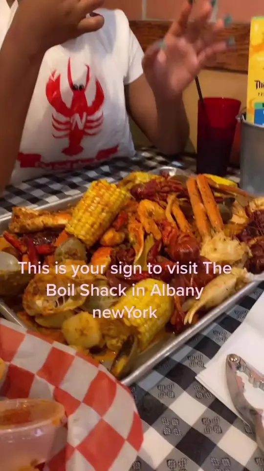 The Boil Shack in Albany showing seafood, boil, video by kikilowloww on TikTok