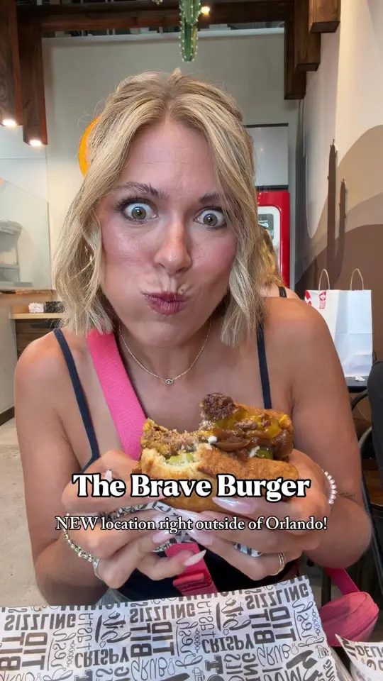 The Brave Burger Oviedo in Oviedo showing burger, patty melt, video by paigepbryant on TikTok