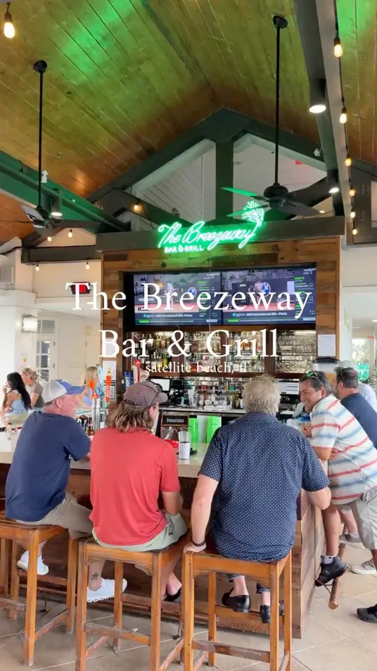 The Breezeway Restaurant & Bar in Sanford showing restaurant, bar, food, video by Space Coast l Vibe&Dine on YouTube