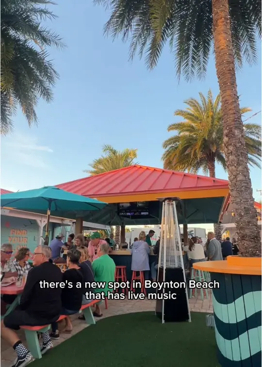  in Florida showing live music, happy hour, outdoor patio, video by explorewithgg on TikTok