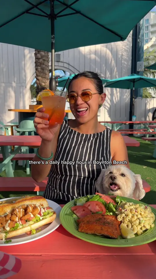  in Florida showing happy hour, food, drinks, video by explorewithgg on TikTok
