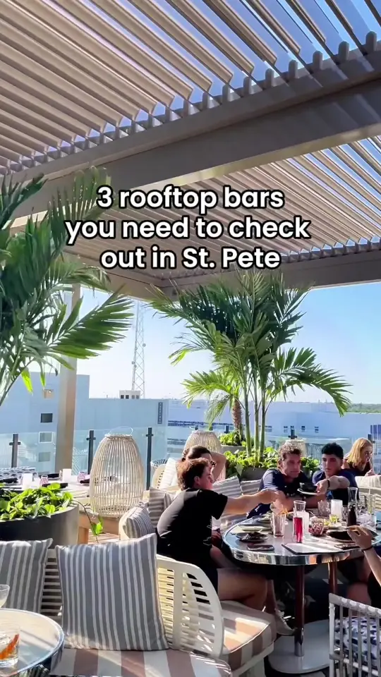 The Burg Bar & Grill in St. Petersburg showing cocktail, rooftop bar, video by ilovetheburgstpete on TikTok
