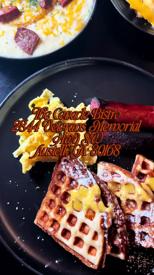 The Cenacle Bistro in Austell showing breakfast, friends, restaurant visit, video by iamnotthemask on TikTok
