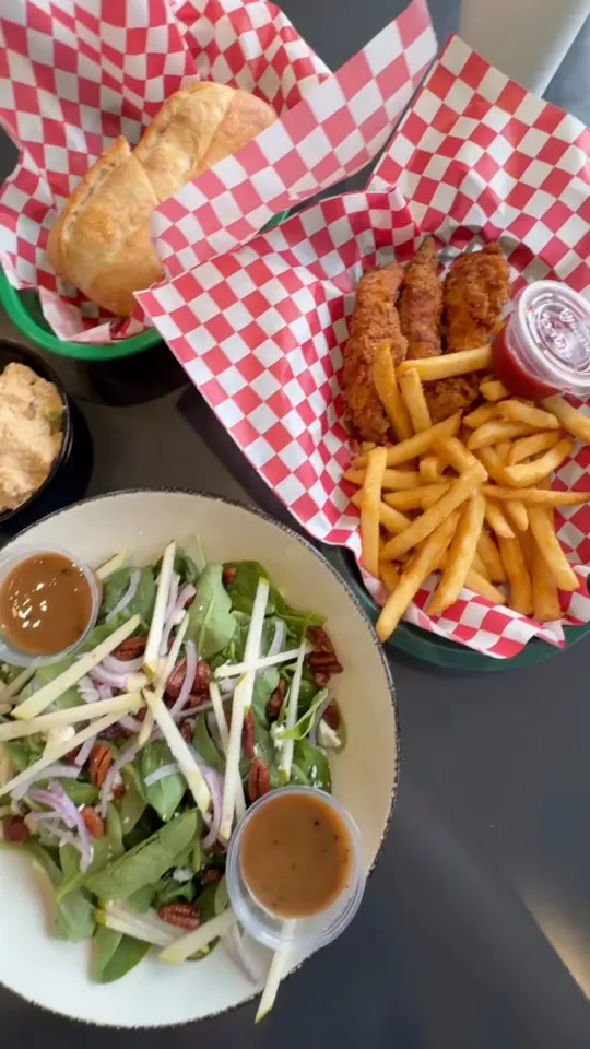 The Chattahoochee Grill in Gainesville showing restaurant, burger, video by Mountains and Main on Facebook